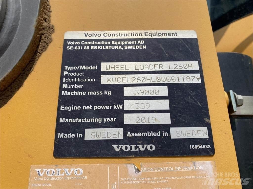 Volvo L260H Gumikerekes homlokrakodók
