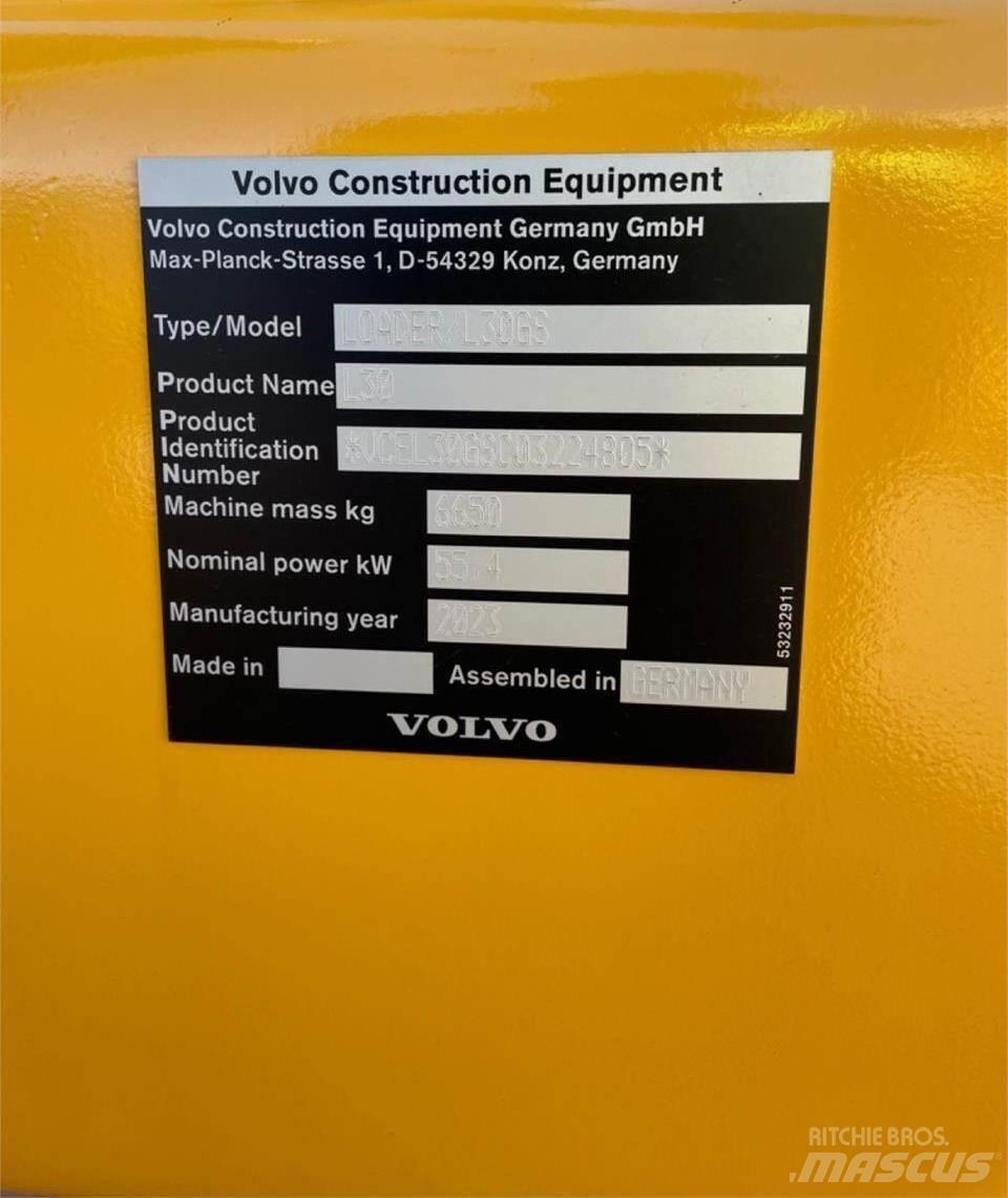 Volvo L30GS Gumikerekes homlokrakodók
