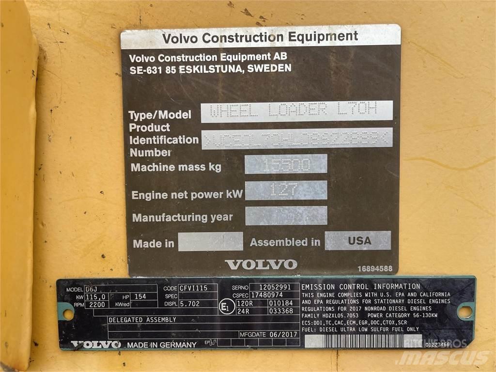 Volvo L70H Gumikerekes homlokrakodók