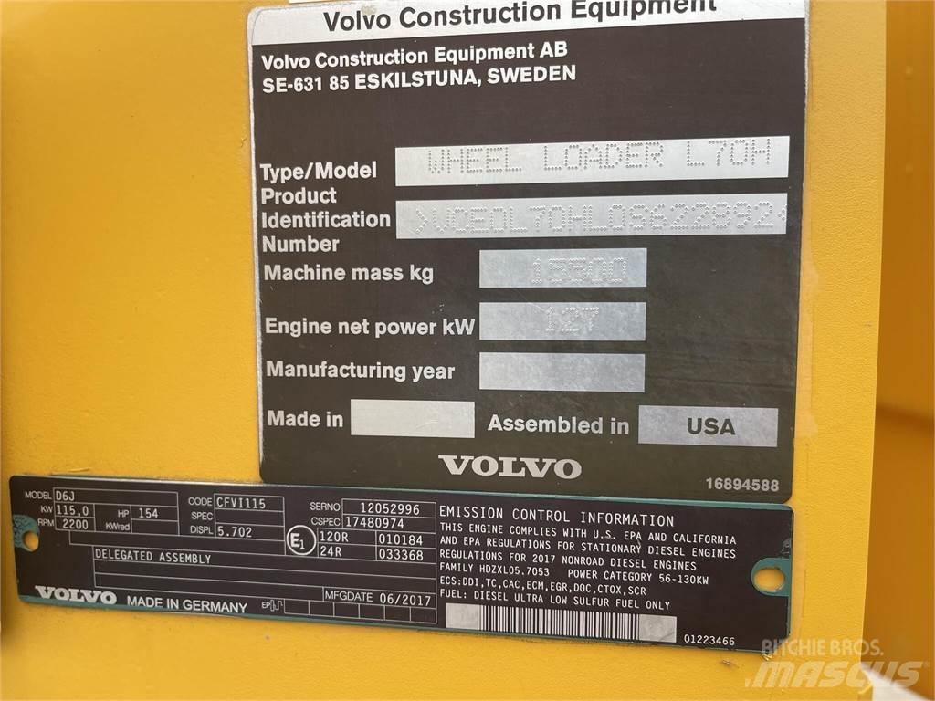 Volvo L70H Gumikerekes homlokrakodók