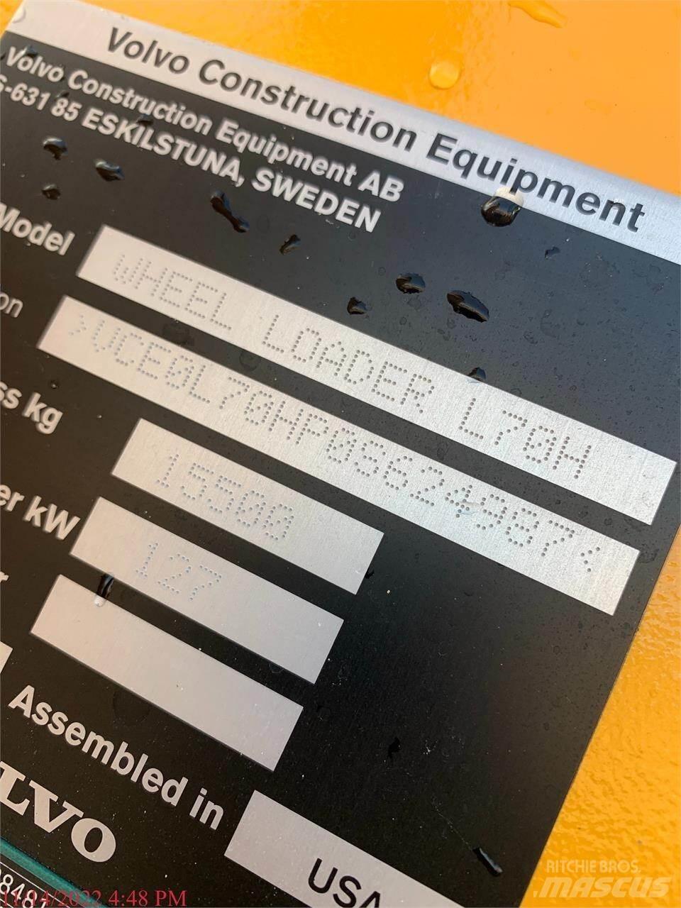 Volvo L70H Gumikerekes homlokrakodók