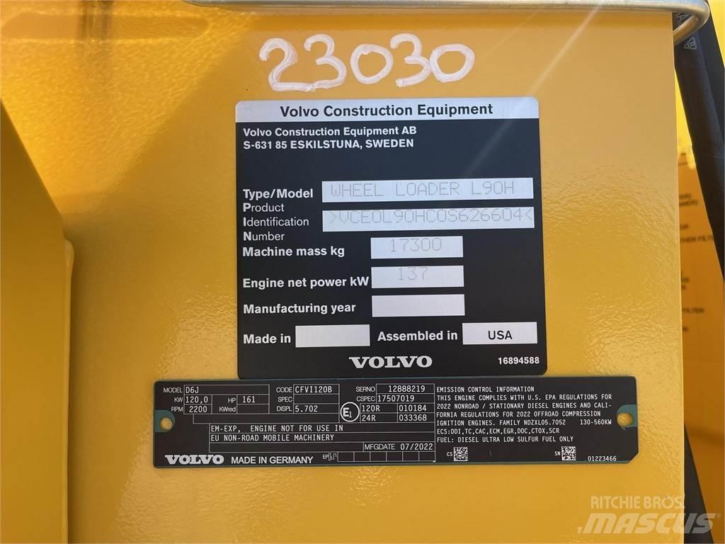 Volvo L90H Gumikerekes homlokrakodók