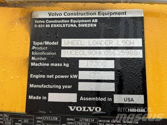 Volvo L90H Gumikerekes homlokrakodók