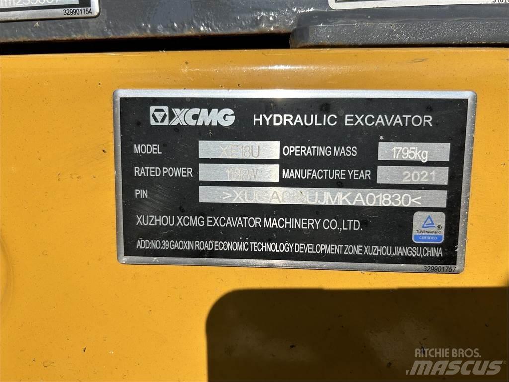 XCMG XE18U Mini kotrók < 7t