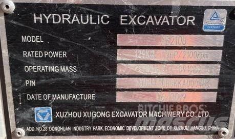 XCMG XE210U Lánctalpas kotrók