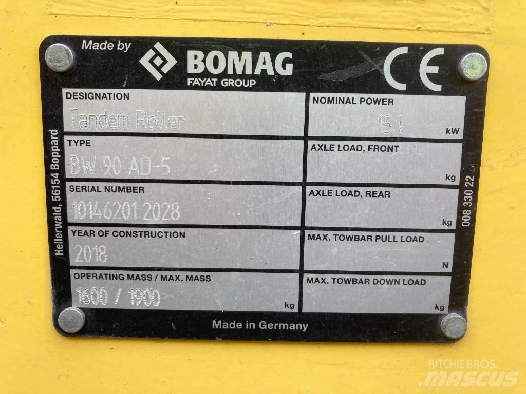 Bomag BW 90 AD-5 Ikerdobos hengerek