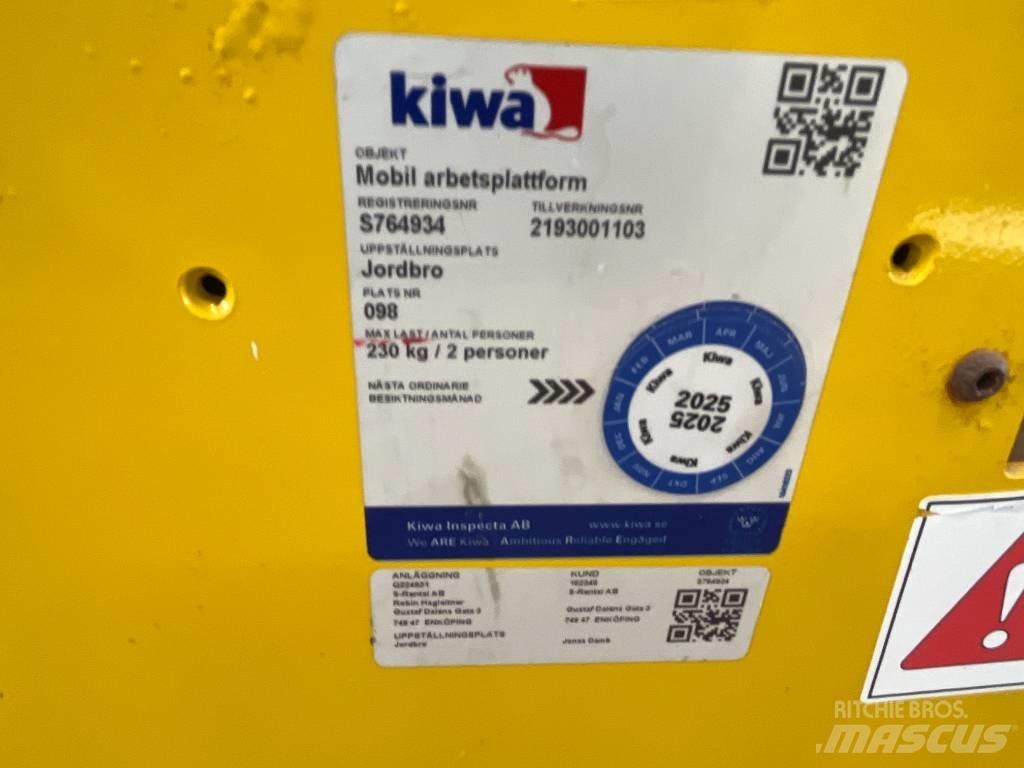 Saxlift GMG 930 ED, Ollós emelők