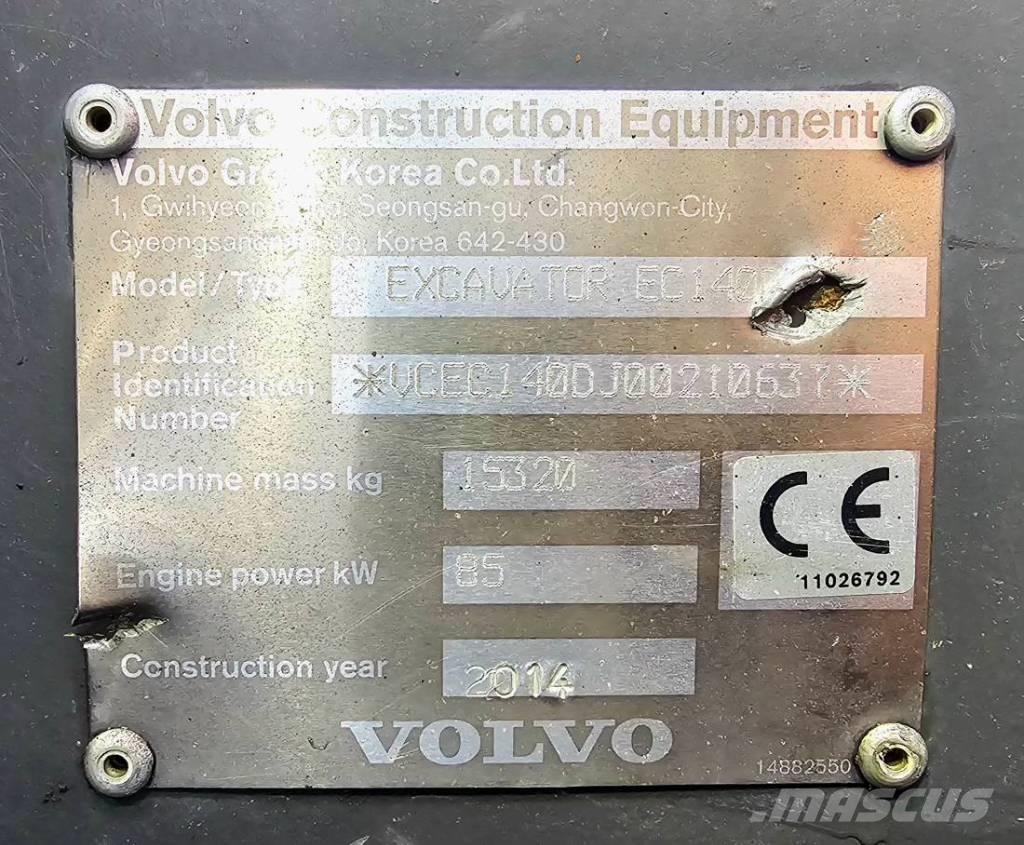 Volvo EC 140 DL Lánctalpas kotrók
