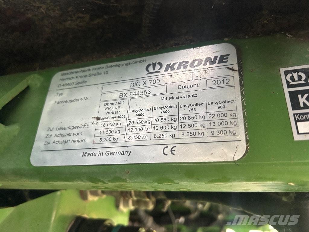 Krone Big X 700 Szecskázók