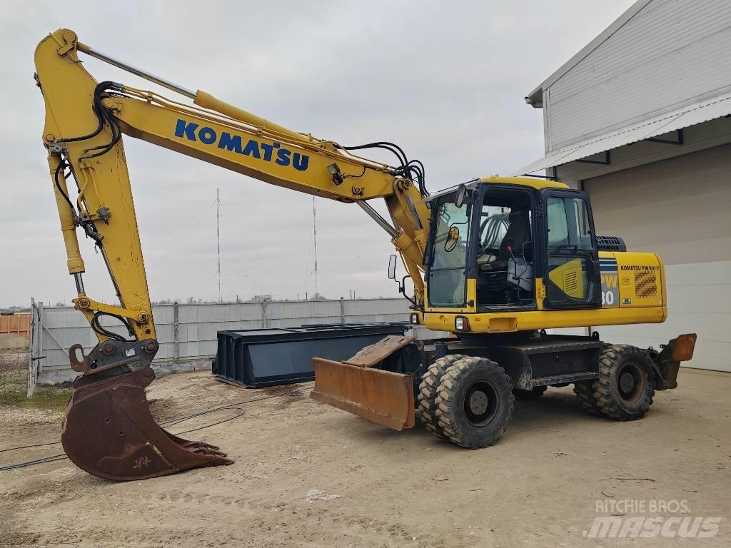 Komatsu PW 180-7EO Gumikerekes kotrók