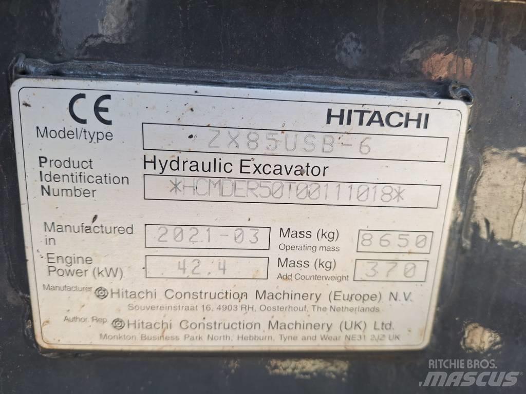 Hitachi ZX85USB-6 Közepes (midi) kotrók 7 t - 12 t