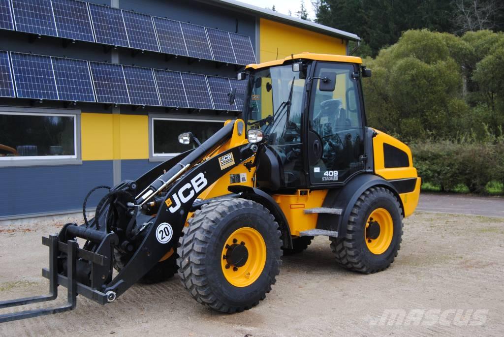 JCB 409 Gumikerekes homlokrakodók