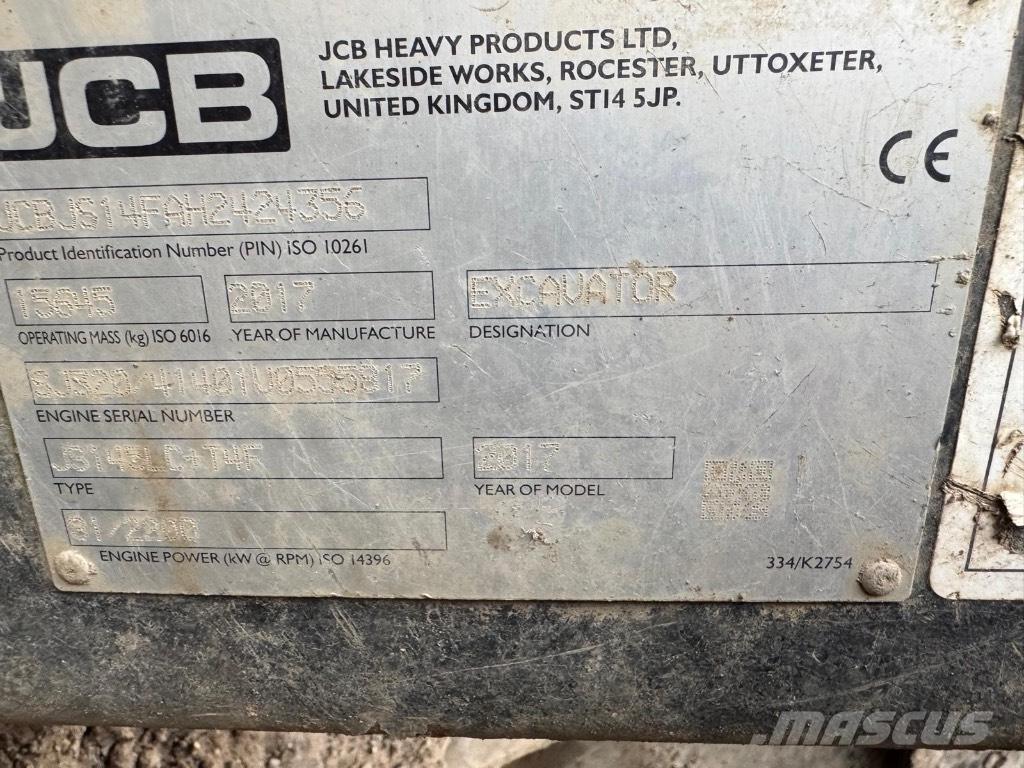 JCB JS 145 LC Lánctalpas kotrók