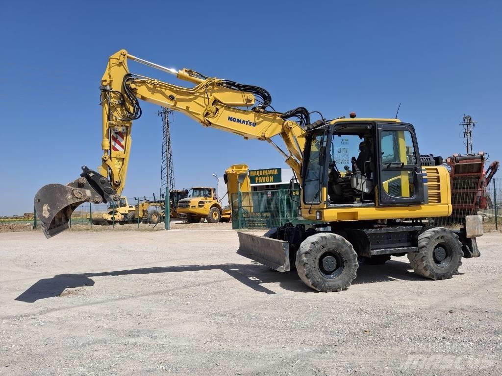 Komatsu PW 148-8 Gumikerekes kotrók