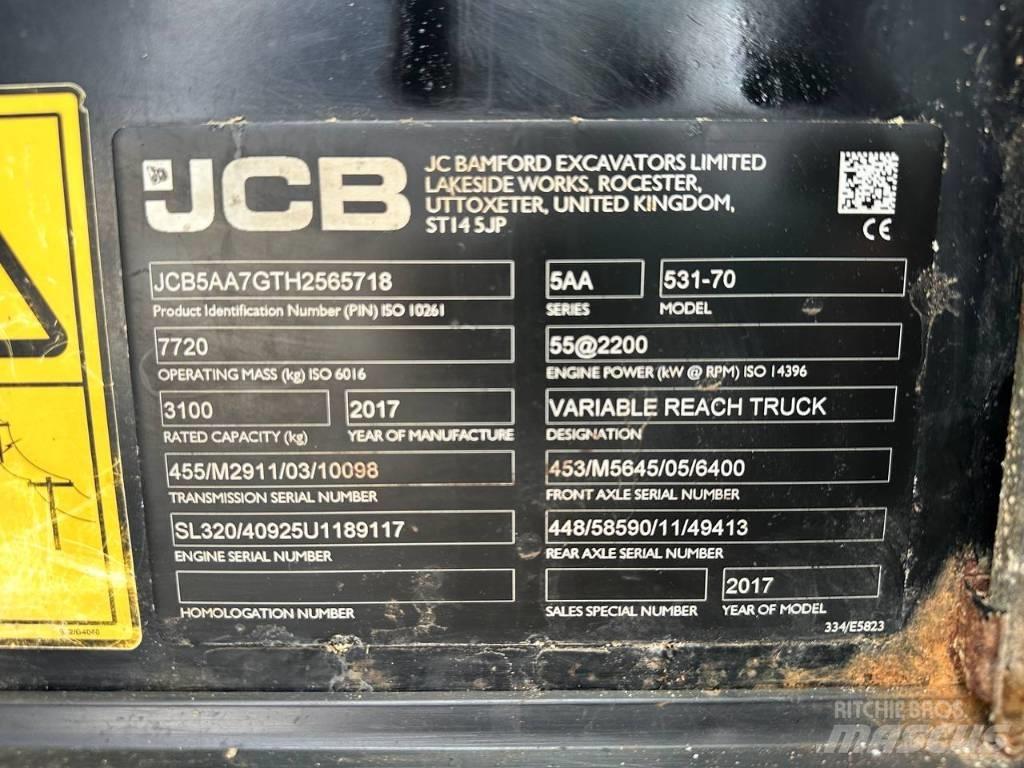 JCB 531-70 Teleszkópos rakodók
