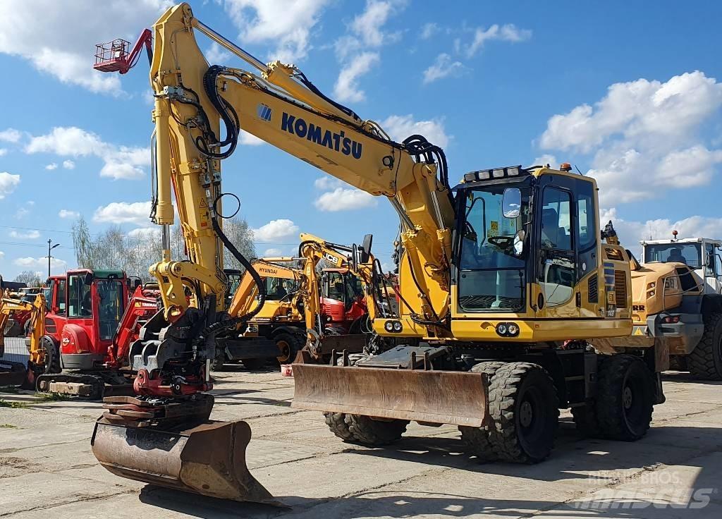 Komatsu PW148-10 Gumikerekes kotrók