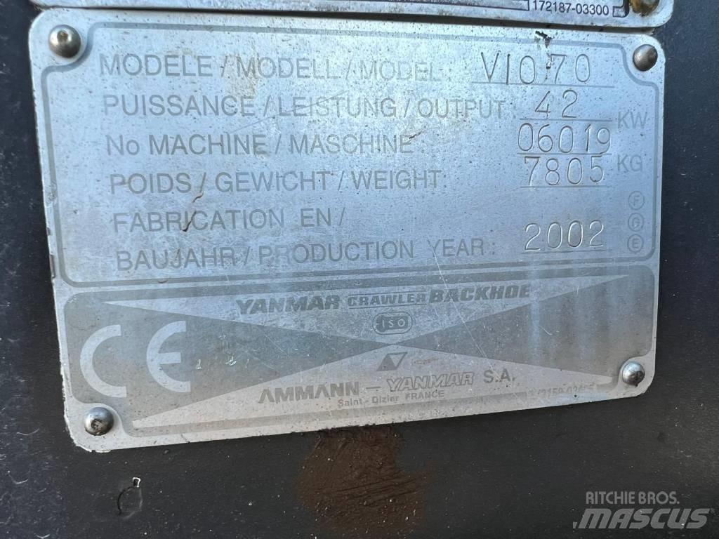 Yanmar Vio 70 Lánctalpas kotrók