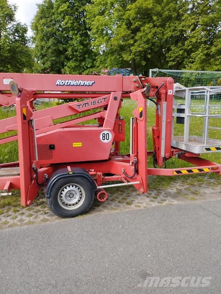 Europelift TM 18 GT Pótkocsira szerelt emelők és állványok