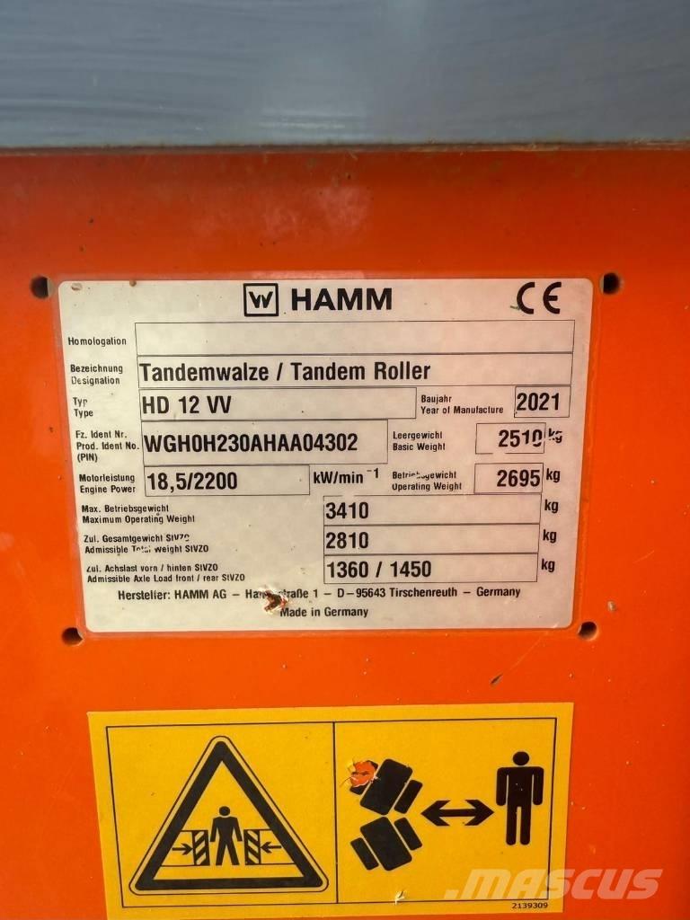 Hamm HD 12 Ikerdobos hengerek