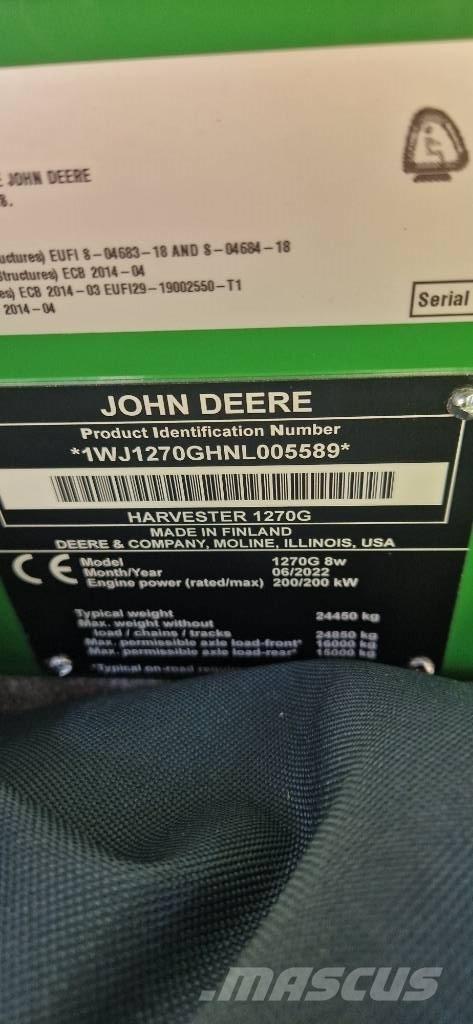 John Deere 1270 G Betakarítók