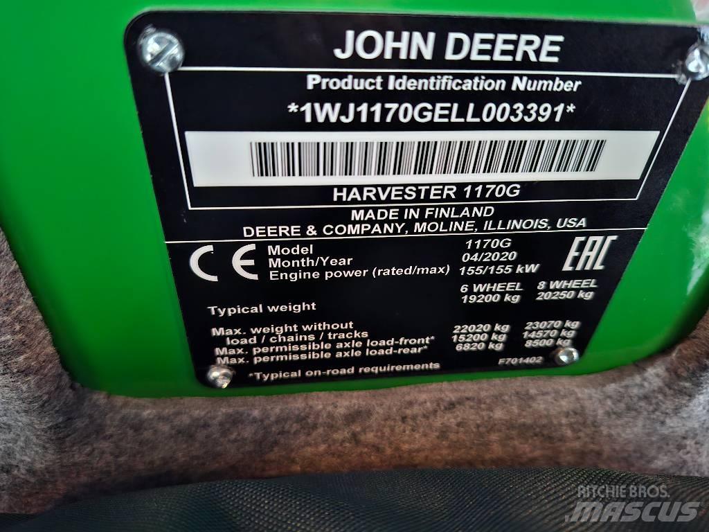 John Deere 1170G Betakarítók