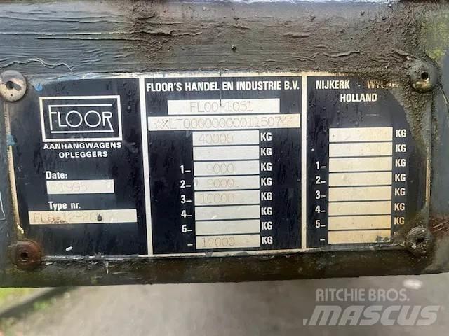 Floor FLO-12-28H Platós / Ponyvás félpótkocsik