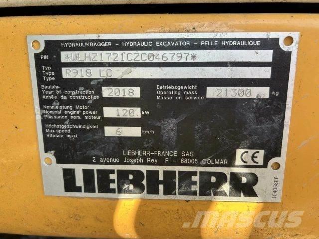 Liebherr R918 LC Lánctalpas kotrók