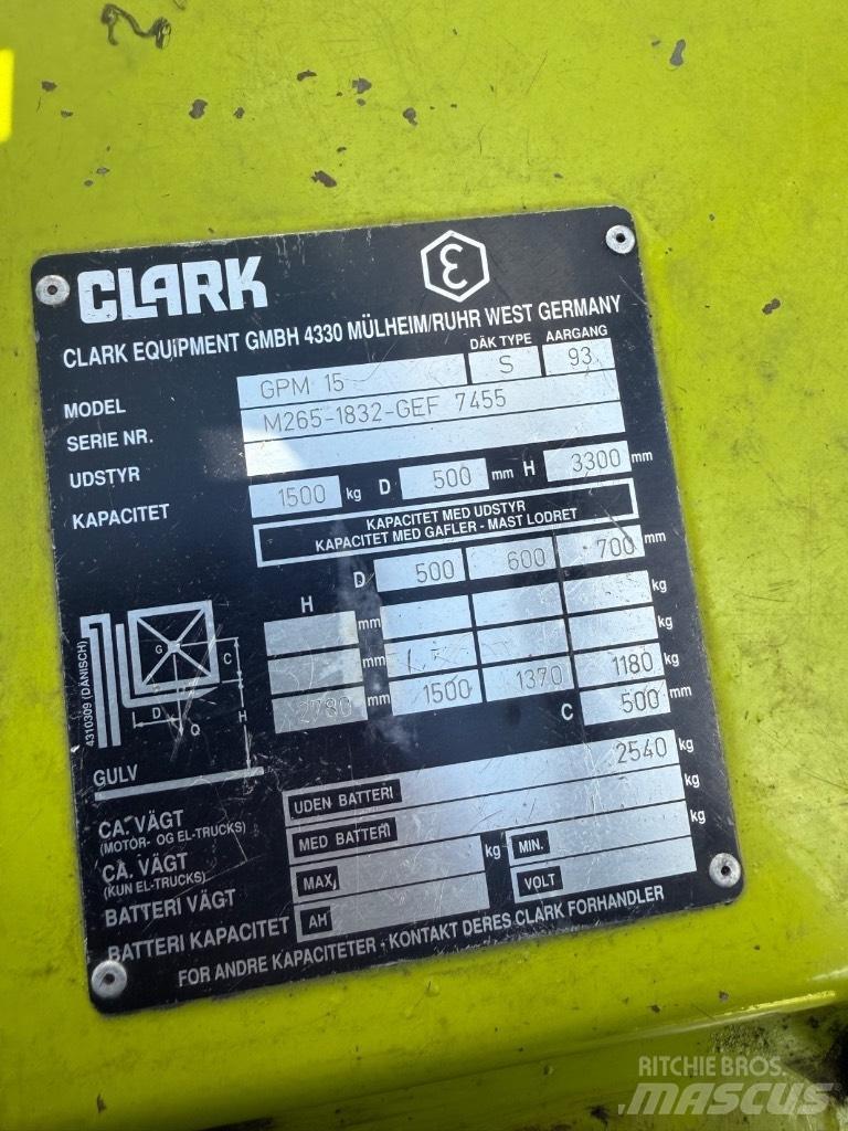 Clark GCM15 Gázüzemű targoncák