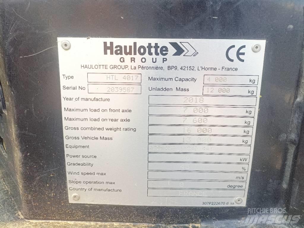 Haulotte HTL4017 Teleszkópos rakodók