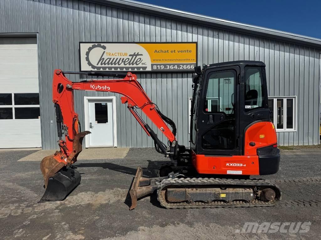 Kubota KX 033-4 Mini kotrók < 7t