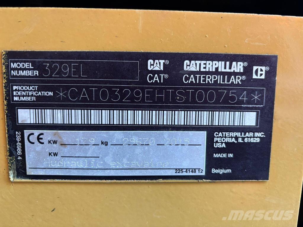 CAT 329 EL AC Lánctalpas kotrók