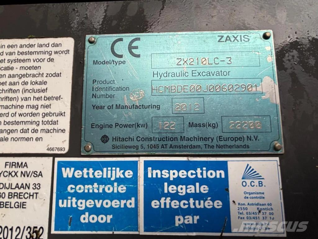 Hitachi ZX210LC-3 Lánctalpas kotrók