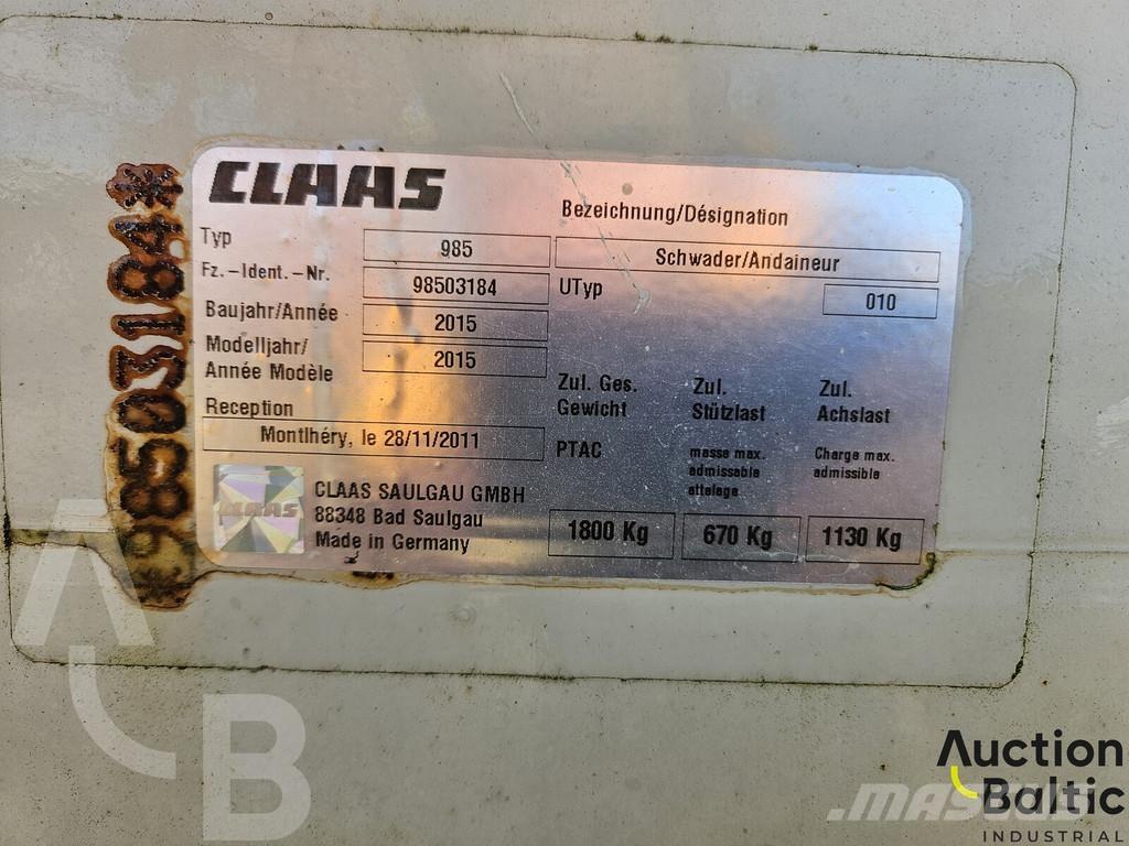 CLAAS Liner 2600 Egyéb rakodók - kotrók és tartozékok