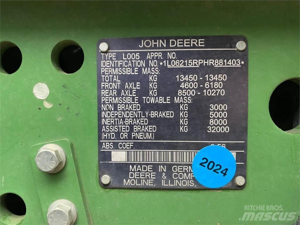 John Deere 6215R Traktorok
