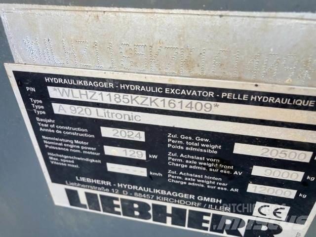 Liebherr A920 Gumikerekes kotrók
