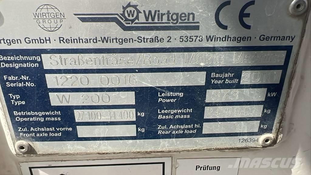 Wirtgen W 200 Aszfalt hasító gépek