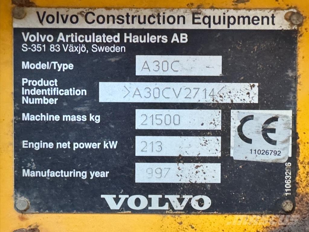 Volvo A 30 C Csuklósdömperek