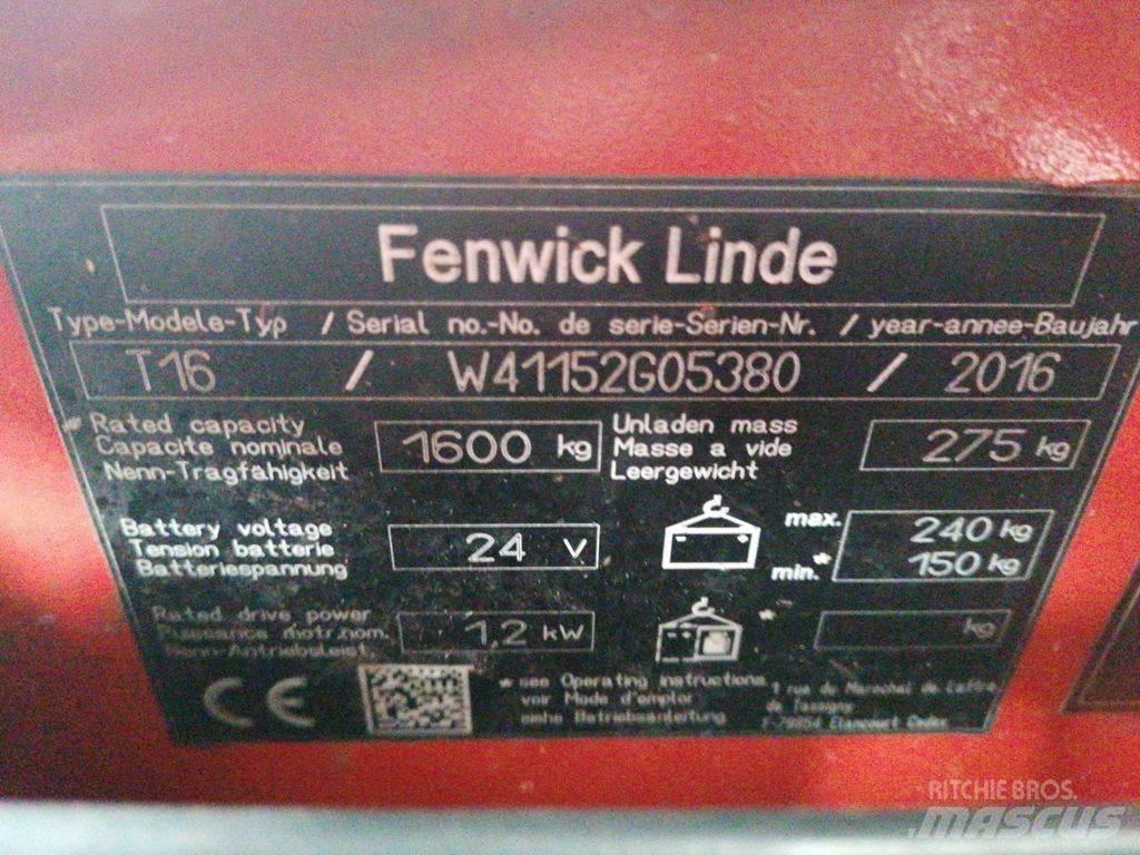 Linde T16 Alacsony emelőkocsi