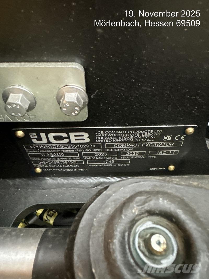 JCB 16C-1 Mini kotrók < 7t