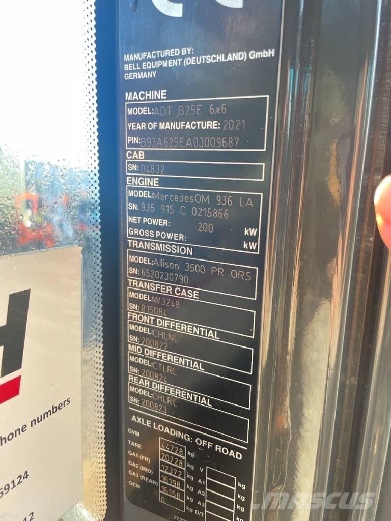 Bell B 25 E EPA Csuklósdömperek