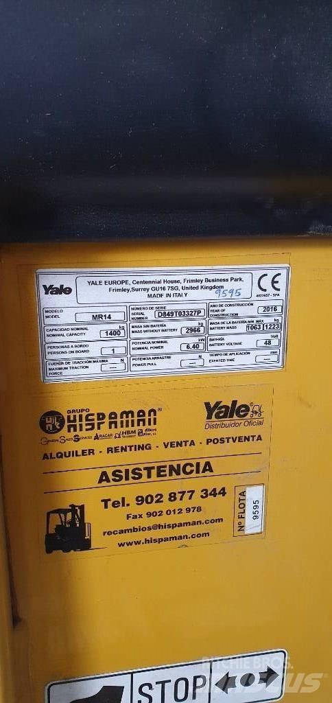 Yale MR14 Tolóoszlopos targonca