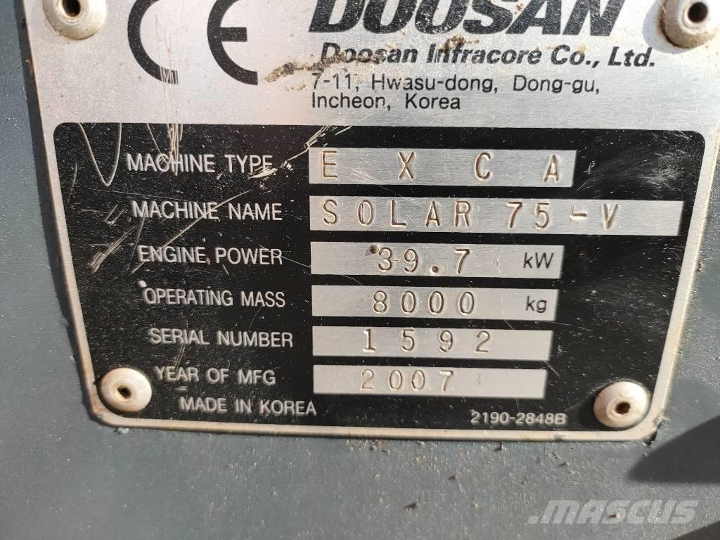 Daewoo Solar 75 Közepes (midi) kotrók 7 t - 12 t