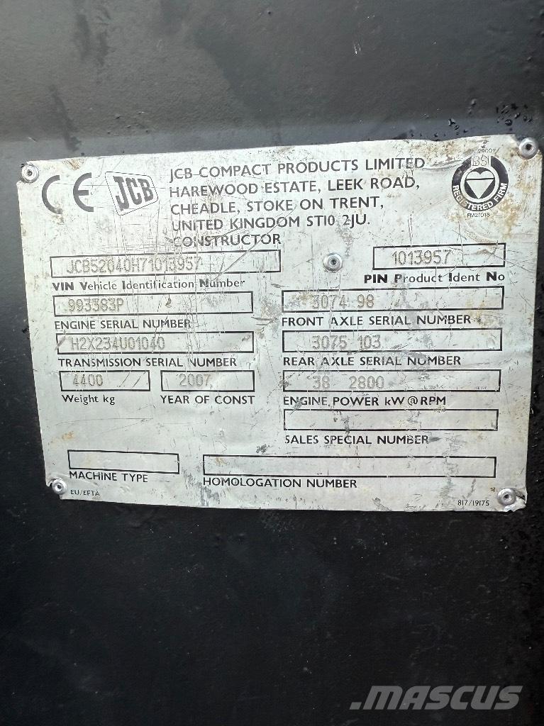 JCB 520-40 Teleszkópos rakodók
