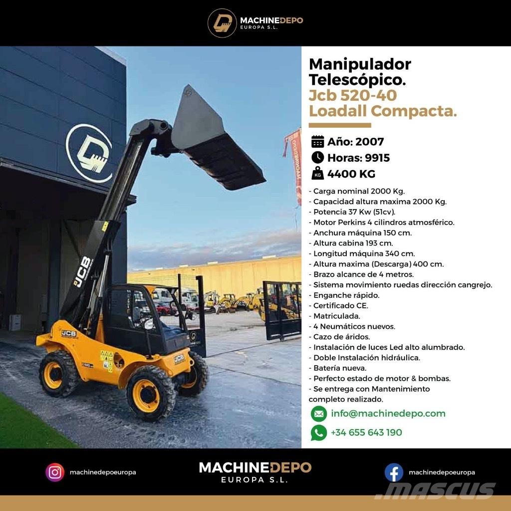 JCB 520-40 Teleszkópos rakodók