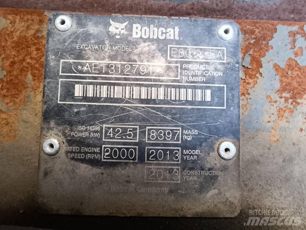 Bobcat E 80 EA Közepes (midi) kotrók 7 t - 12 t