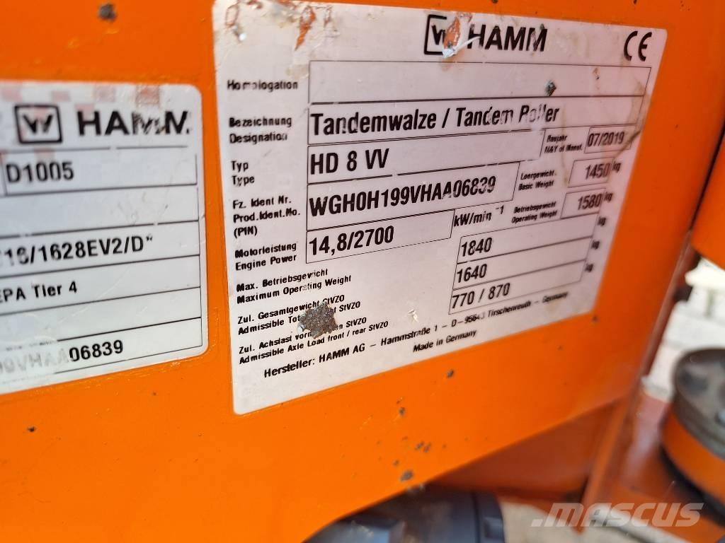 Hamm HD 8 VV Ikerdobos hengerek