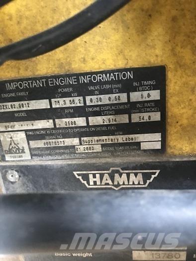 Hamm ROLLER HD70 Ikerdobos hengerek