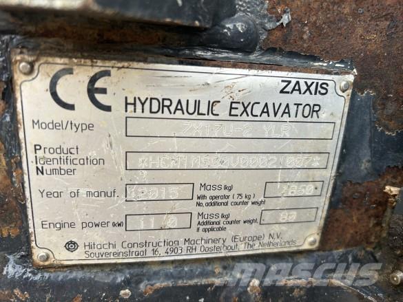 Hitachi ZX 17U-2 Építőipar - Egyebek