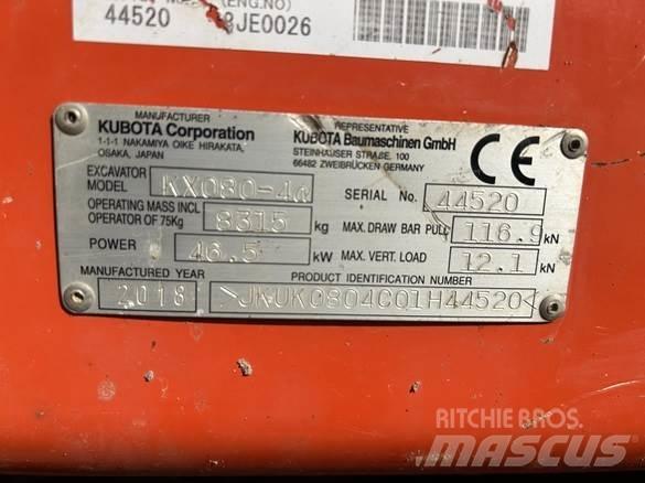 Kubota KX080 - 4 Építőipar - Egyebek
