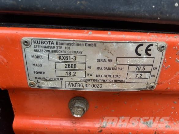Kubota KX61-3 Építőipar - Egyebek